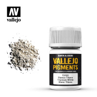 Пигмент (цветной порошок) Vallejo Pigments - Titanium White (73101) 35 мл
