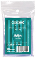 Прозрачные протекторы Card-Pro Perfect Fit Resealable для ККИ (100 шт.) 64x89 мм