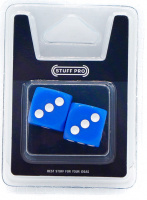 Набор кубиков STUFF-PRO d6 (синие) 16 мм 2 шт. (SPD88)