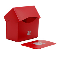 Пластиковая коробочка Blackfire горизонтальная - Красная (80+ карт)