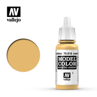 Краска матовая для миниатюр Vallejo Model Color - Sand Yellow (70916) 17мл