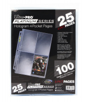 Набор из 25 листов Ultra-Pro Platinum Series Hologram 4-Pocket Pages (83658)
