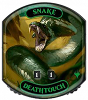 Токен Ultra Pro - Relic Tokens: Eternal Collection - Snake (Deathtouch)