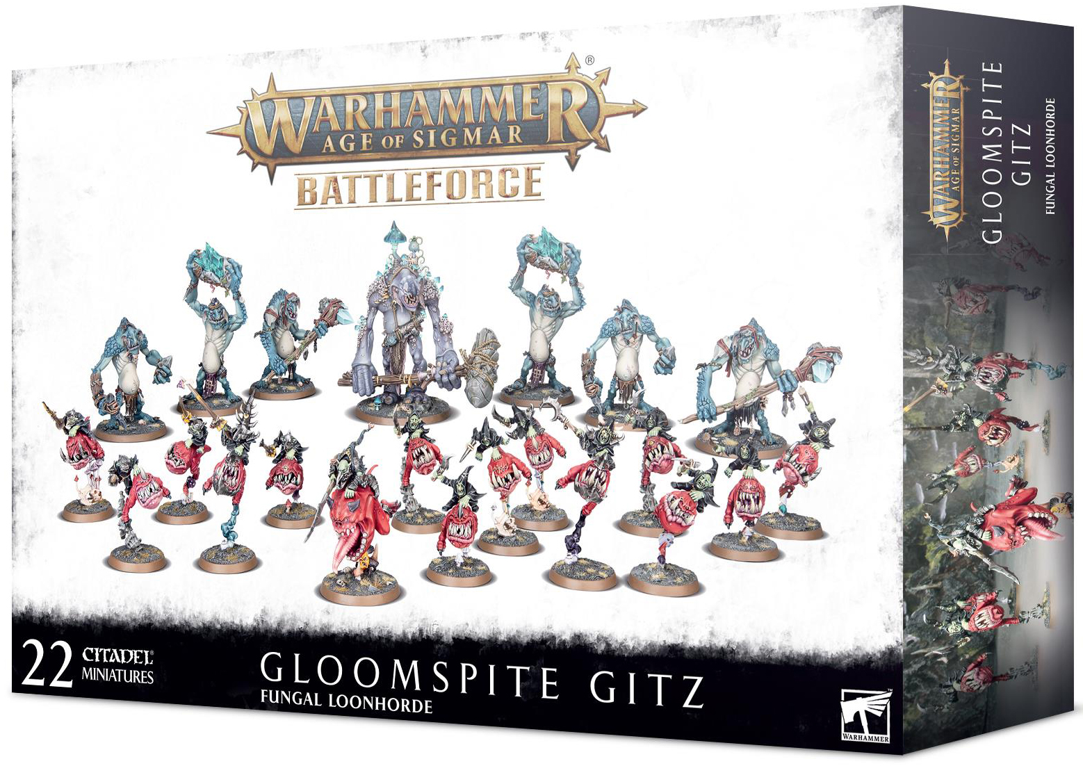  Warhammer Age of Sigmar: Gloomspite Gitz - Fungal Loonhorde  (89-53) 