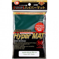 Протекторы Матовые KMC - Hyper Matte Sleeves для ККИ (80 шт.) (Green)