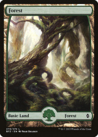 Лес / Forest (#270) (Full Art) Battle for Zendikar