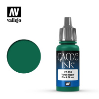 Краска чернильная для миниатюр Vallejo Game Ink - Black Green (72090) 17 мл