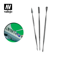 Набор инструментов для модельной лепки Vallejo - Stainless Steel Carvers (T02002)
