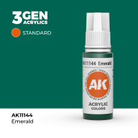 Краска для миниатюр AK Standard — Emerald (AK11144) 17 мл
