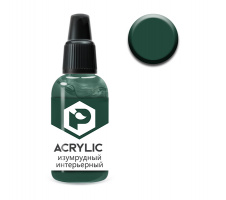 Краска Pacific88 ACRYLIC - Изумрудный интерьерный (Emerald interior) (F181) 10 мл