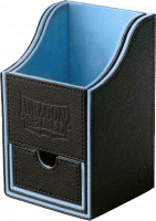 Коробочка Dragon Shield: Deckboxes Nest 100 с отделением для кубиков - Black/Blue  (AT-40203)
