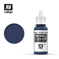Краска матовая для миниатюр Vallejo Model Color - Transparent Blue (70938) 17мл