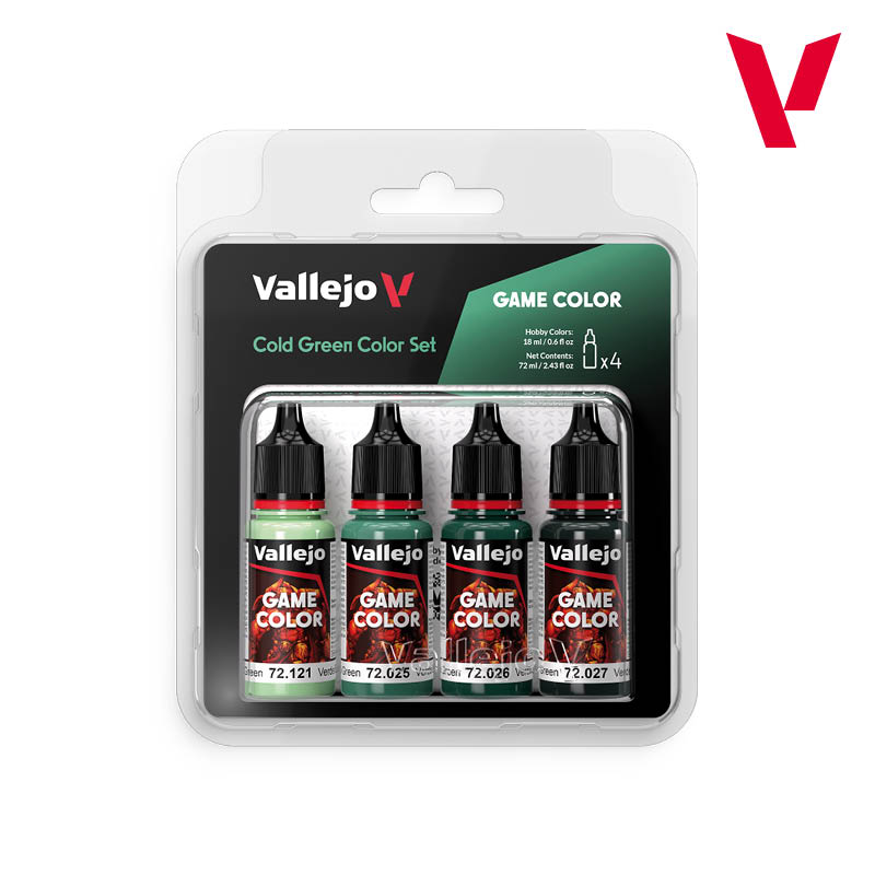 Набор красок Vallejo – Cold Green Color Set (72383) 4 краски по 18 мл