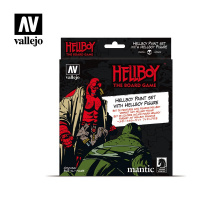 Набор красок (с миниатюрой) Vallejo - Hellboy Paint Set (70187) (8 красок по 17 мл)