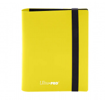 Альбом Ultra Pro — Eclipse PRO-Binder с 20 встроенными листами 2x1 - Lemon Yellow (AW12957)