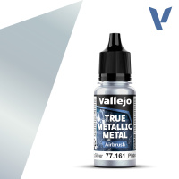 Краска для аэрографа Vallejo True Metallic Airbrush – Sterling Silver (77161) 18 мл