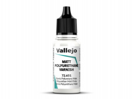  Лак полиуретановый матовый Vallejo Varnish - Polyurethane Matt Varnish (72651) 18 мл