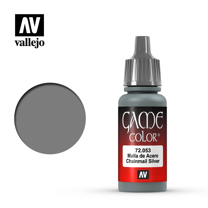 Краска для миниатюр Vallejo Game Color - Chainmail Grey (72053) 17 мл