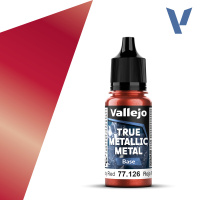 Краска для миниатюр Vallejo True Metallic Base – Ruby Red (77126) 18 мл