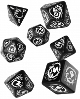 Набор кубиков Dragons Black & White Dice Set (SDRA05) 