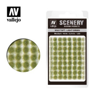 Модельная трава Vallejo Scenery: Wild Tuft - Light Green (SC407) 4 мм