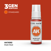 Краска для миниатюр AK Standard — Matt Red (AK11092) 17 мл