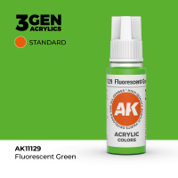 Краска для миниатюр AK Standard — Fluorescent Green (AK11129) 17 мл