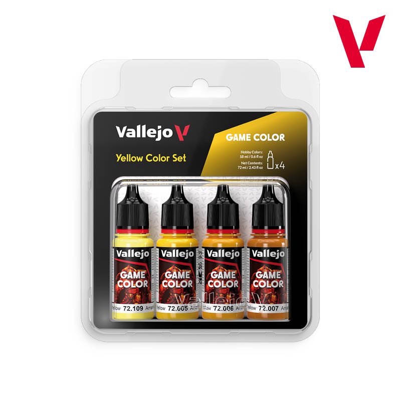 Набор красок Vallejo – Yellow Color Set (72378) 4 краски по 18 мл