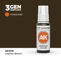Краска для миниатюр AK Standard — Leather Brown (AK11110) 17 мл