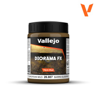 Текстурная паста Vallejo Diorama FX - European Mud (26807) 200 мл