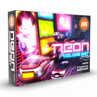 Набор Красок AK Standard — Neon Colors Set (AK11610) 6 красок по 17 мл