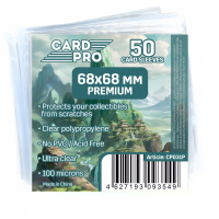 Протекторы Card-Pro - PREMIUM  Quadro Mini (50 шт) 68х68 мм