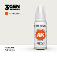 Краска для миниатюр AK Standard — Offwhite (AK11002) 17 мл