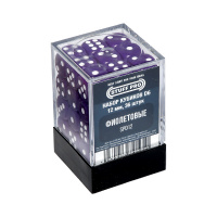 Набор кубиков Stuff Pro D6. Фиолетовые (12 мм, 36 шт) (SPD12)