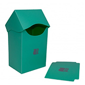 Пластиковая коробочка Blackfire вертикальная - Светло-зелёная (80+ карт) (V8006)