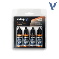 Набор красок Vallejo True Metallic – Ancient Copper (77253) 4 краски по 18 мл