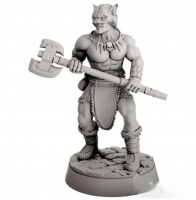 Миниатюра "Первобытный варвар" (80149) 32 мм