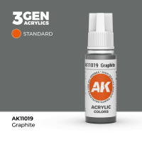 Краска для миниатюр AK Standard — Graphite (AK11019) 17 мл