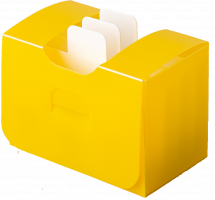 Картотека UniqCardFile Mini 40 mm (Желтый) (544916)