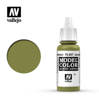 Краска матовая для миниатюр Vallejo Model Color -  Golden Olive (70857) 17мл