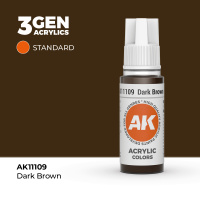 Краска для миниатюр AK Standard — Dark Brown (AK11109) 17 мл