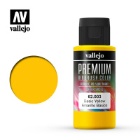 Краска Vallejo Premium Color - Basic Yellow (62003) 60 мл