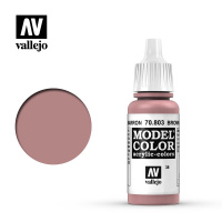 Краска матовая для миниатюр Vallejo Model Color - Brown Rose (70803) 17мл