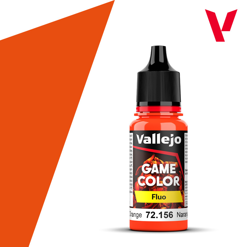 Краска (флуоресцентная) для миниатюр Vallejo Game Color - Fluorescent Orange (72156) 18 мл