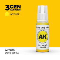 Краска для миниатюр AK Intense — Deep Yellow (AK11045) 17 мл