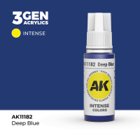 Краска для миниатюр AK Intense — Deep Blue (AK11182) 17 мл