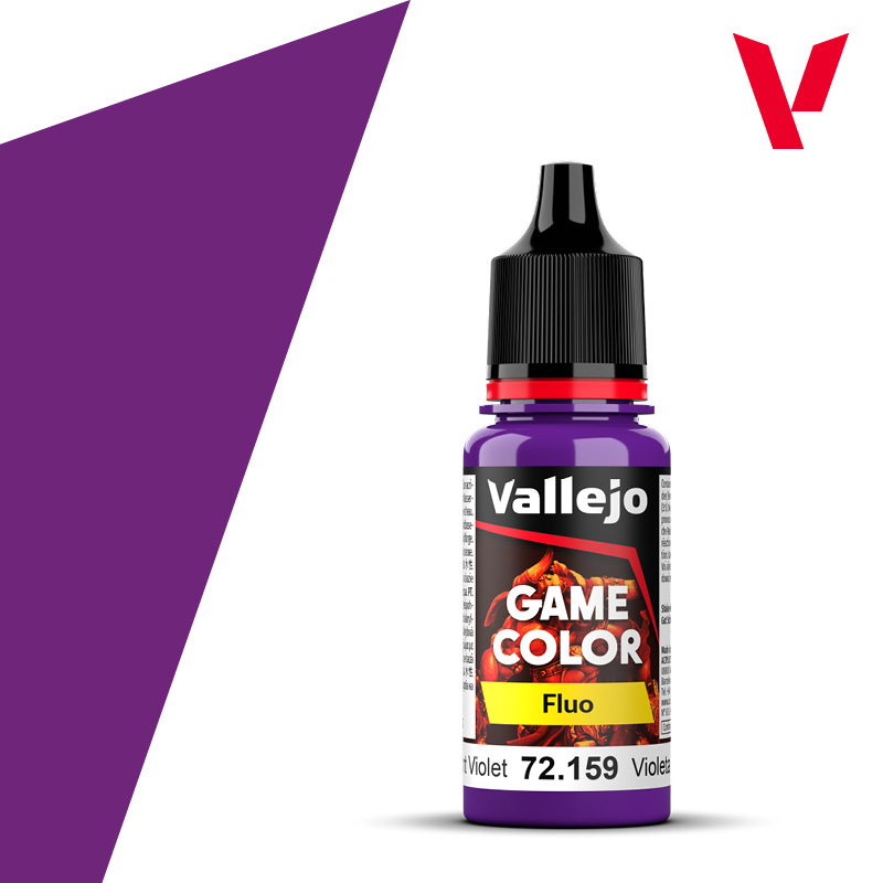 Краска (флуоресцентная) для миниатюр Vallejo Game Color - Fluorescent Violet (72159) 18 мл