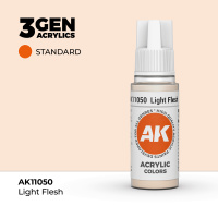 Краска для миниатюр AK Standard — Light Flesh (AK11050) 17 мл