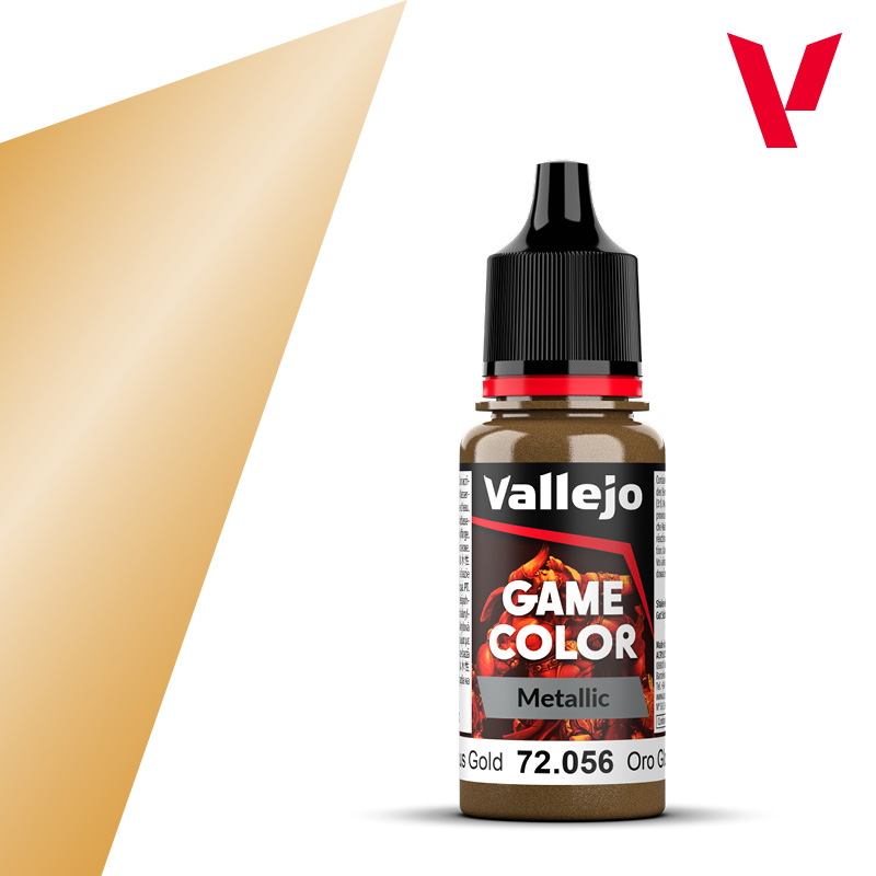 Краска металлик для миниатюр Vallejo Game Color - Glorious Gold (72056) 18 мл