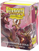 Протекторы матовые Dragon Shield - Pomegranate & Gold (AT-15065)